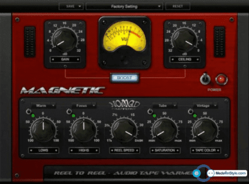 Nomad lanza Magnetic, plugin emulador de cinta