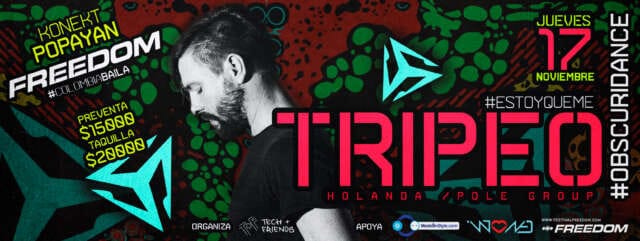 Tripeo será el encargado de poner a bailar a Popayán en el konekt del Freedom 2017