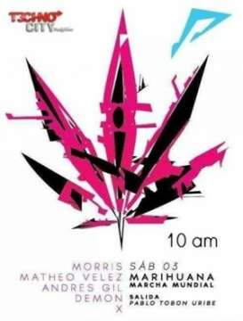 Este Sábado TECHNO PARADE RAVE II @ Marcha de La Marihuana + Teleton recolecta de cuido pro perros abandonados