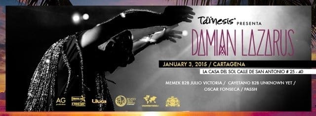 :: Sponsored :: Damian Lazarus éste 3 de Enero en Cartagena !!!