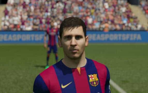 La evolución de FIFA el videogame en la Cara de MESSI