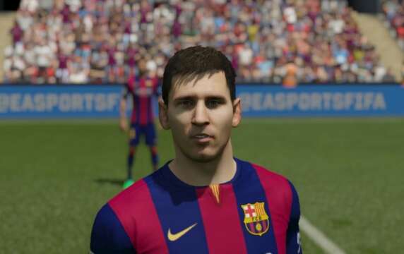 La evolución de FIFA el videogame en la Cara de MESSI