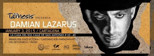Profile: Damian Lazarus ( Éste Sábado 3 de Enero en LA CASA DEL SOL Cartagena )