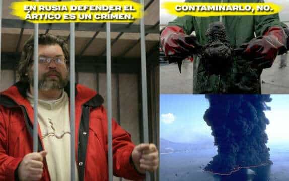 En Rusia defender el Ártico es un crimen. Greenpeace.