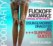 NON.STOP! Pool Party @ After Hours FUCK OFF AND DANCE!! Mañana desde las 8am ♫