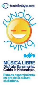 Sunday Swing MAÑANA!! en el Parque del Poblado – Vive la Cultura LIBRE!!