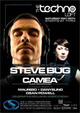 STEVE BUG + CAMEA AT SPACE TECHNO LOFT