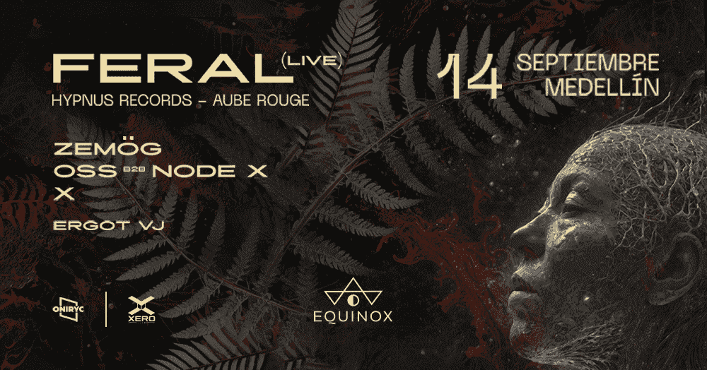 SUPPORT: Hypnus Records llega a Medellín con Feral Heruka el próximo 14 de Sept – Equinox