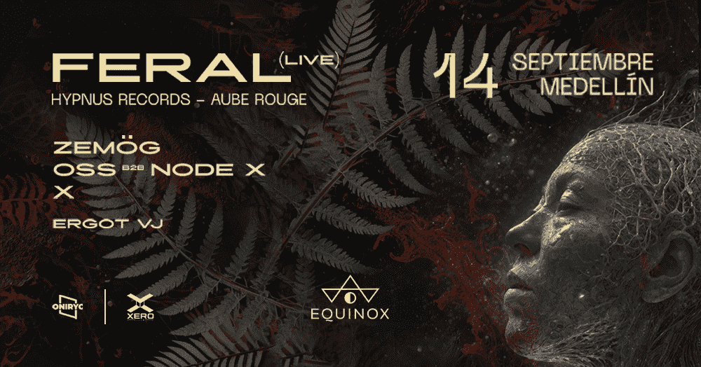 SUPPORT: Hypnus Records llega a Medellín con Feral Heruka el próximo 14 de Sept – Equinox