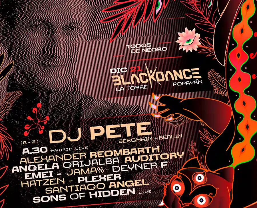 Popayán, una leyenda del techno berlinés llega este sábado a la tercera edición del Blackdance