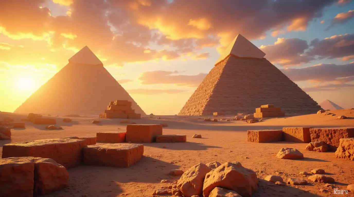Hallan extrañas estructuras bajo una pirámide de Egipto.
