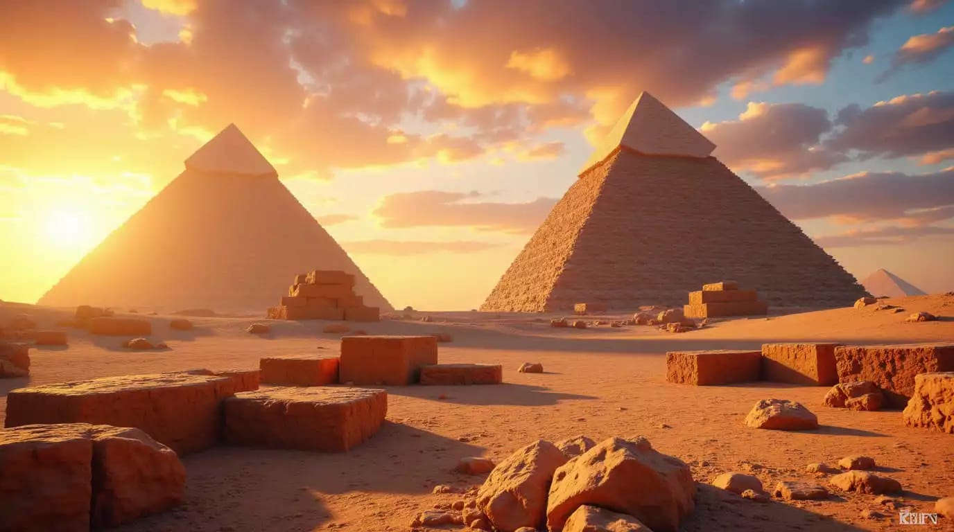 Hallan extrañas estructuras bajo una pirámide de Egipto.