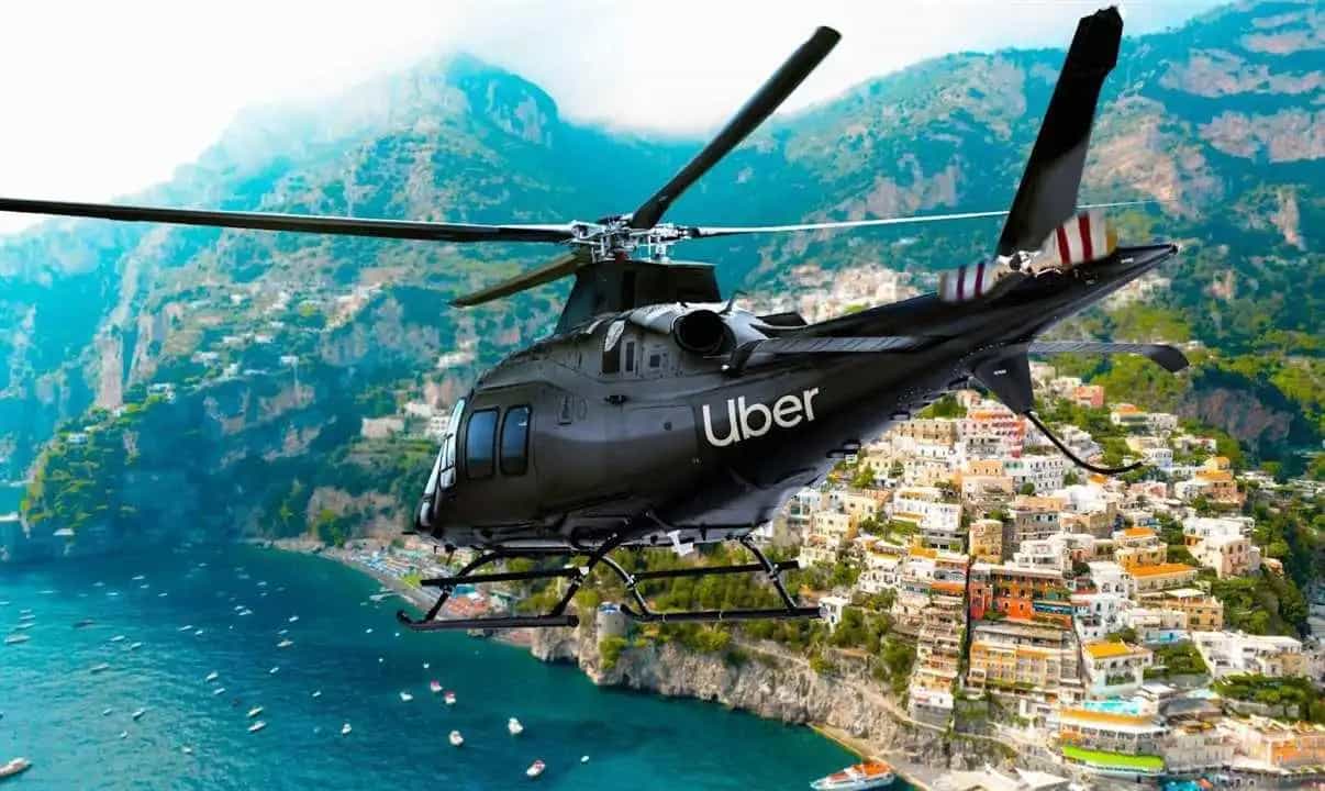 Uber estrena el servicio de helicópteros en Italia.