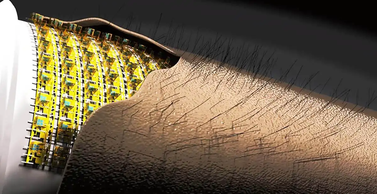 Científicos crean material que imita la piel humana: los robots podrían autorrepararse.