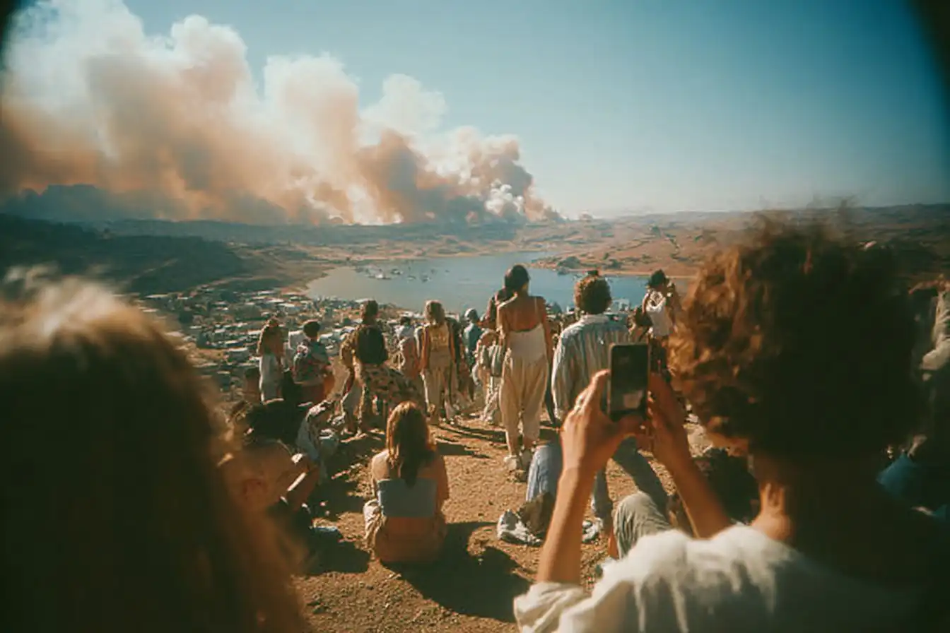 La guerra como espectáculo: turistas pagan por ver bombardeos en Gaza.