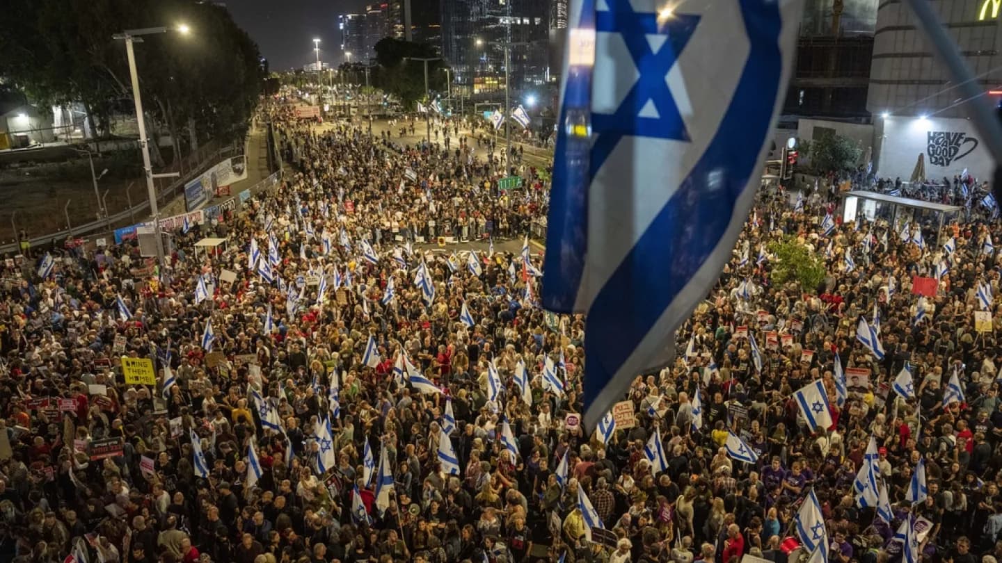 protesta en Tel Aviv exige fin de la guerra y destitución del gobierno.