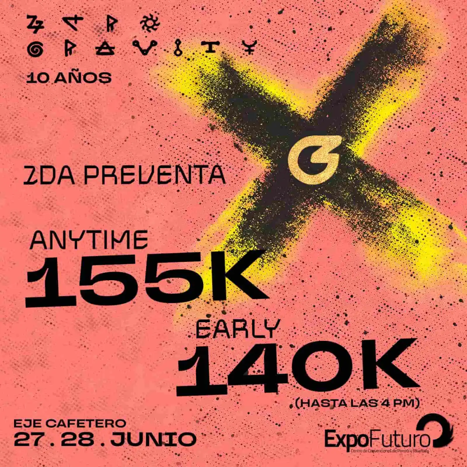 ZERO GRAVITY PEREIRA ¡Entramos en órbita! Asegura tu lugar en Expofuturo. Segunda preventa ya disponible hasta el 16 de mayo