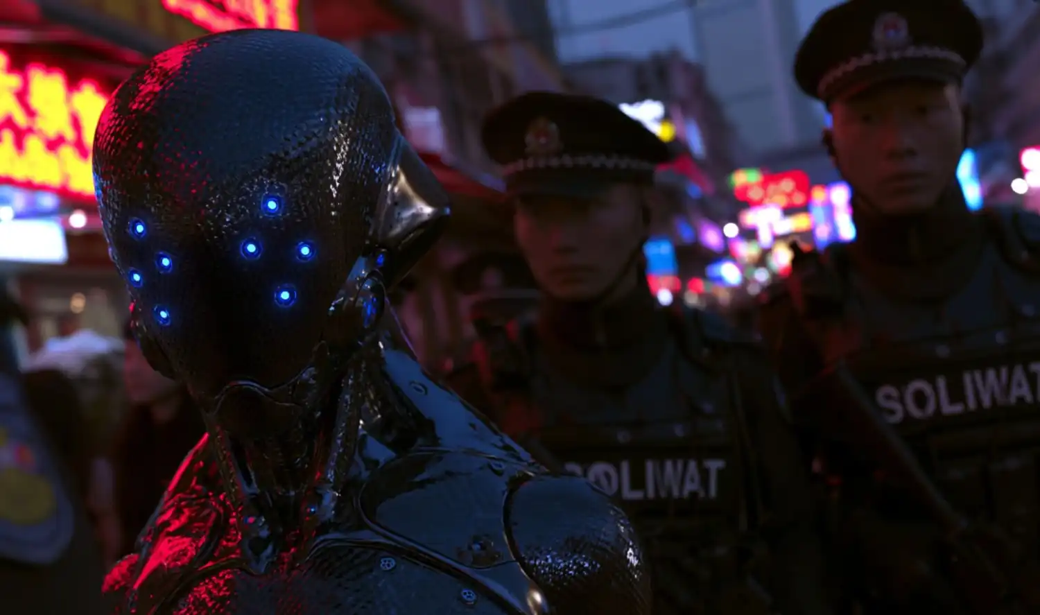 El "Terminator" de la vida real ya patrulla las calles: China integra robots humanoides en sus equipos SWAT