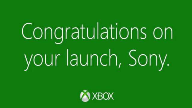 Felicitaciones por el lanzamiento del PS4! – XBOX