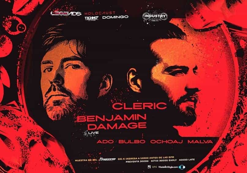 CLERIC y BENJAMIN DAMAGE Live en Industry Club
