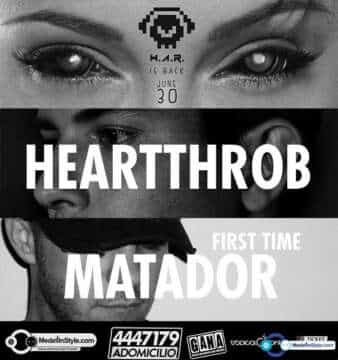 MÁS DE 1.000 BOLETAS VENDIDAS PARA HEARTTHROB & MATADOR ¡¡ HASTA EL JUEVES BOLETAS A $40.000