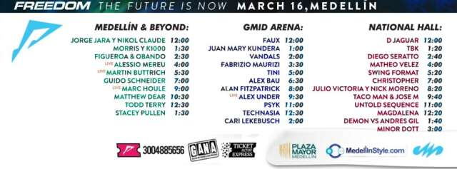 FREEDOM: Tablas de Horarios 2013