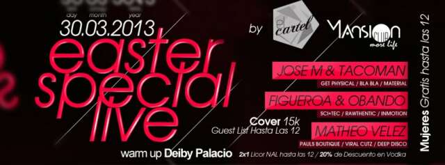 Sponsored: Esta noche Easter Special Live @ Mansion club