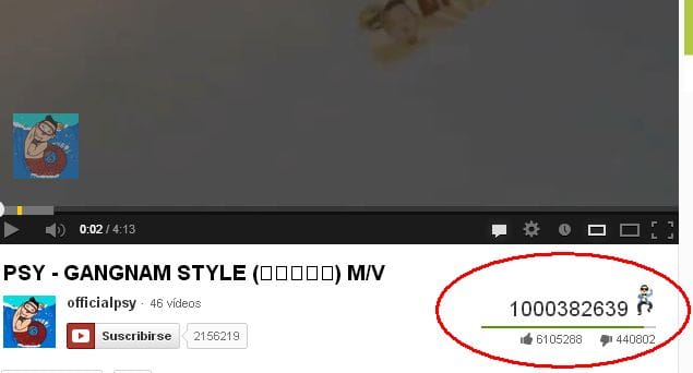 Record en youtube: Gangnam Style superó los mil millones deplays