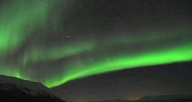 auroras boreales en un solo video “timelapse”