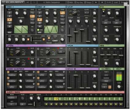 Element, el primer sinte de Waves