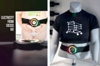 Este cinturón convierte el exceso de grasa corporal en energía eléctrica
