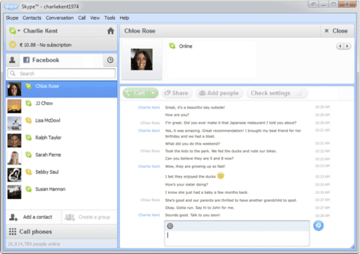 Download: Skype, cada vez más social gracias a una mayor integración con Facebook