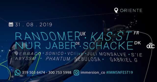 Juli Monsalve, Randomer, Nur Jaber, Kas:st y más en el Immersion Festival