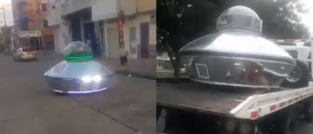 Policía de tránsito inmovilizó "ovni" en Cali por no tener papeles