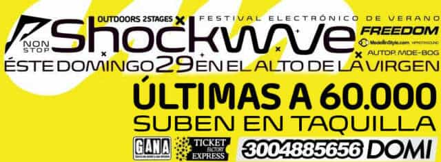 SHOCKWAVE A 60.000 >> DOMI.3004885656, Gana, Ticket Express | Suben Taquilla