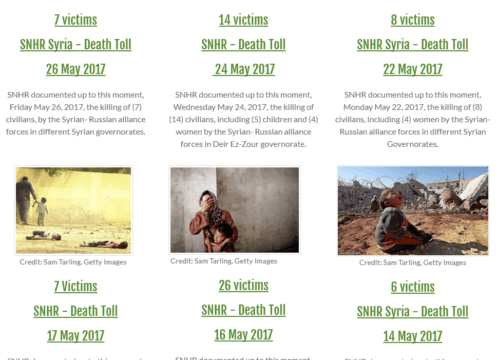 15 personas muriendo al día en Siria, 30% son mujeres y niños y nadie parece importarle nada.