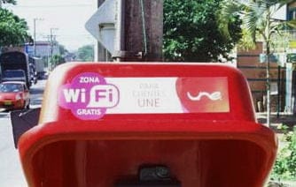 UNE: 746 teléfonos públicos con WIFI en Medellín y 400 en pueblos.