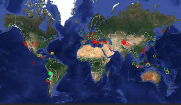 Actividad sísmica explota en el mundo entero