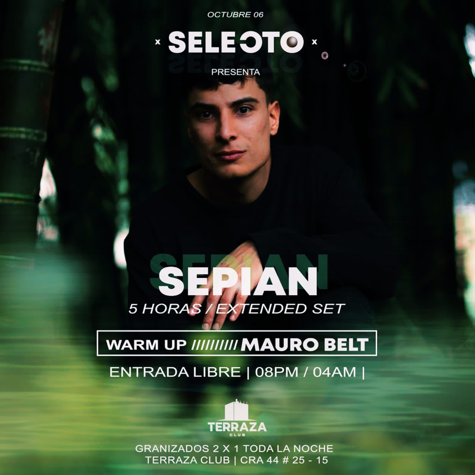 Support: Selecto by Terraza Club tiene como invitado a Sepian este jueves 6 de oct