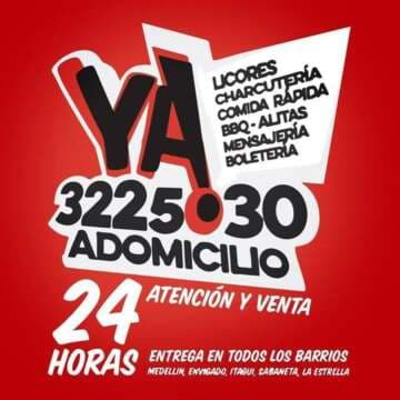 A LA VENTA YA! ADOMICILIO Licor nacional, extranjero, vinos, charcutería, boletas 322 50 30 LLAMA YA! (Servicio 24 Horas)