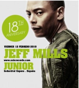 Jeff Mills en el 18 aniversario de Industrial Copera