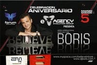 Este sábado 5 de Marzo BORIS en Forum