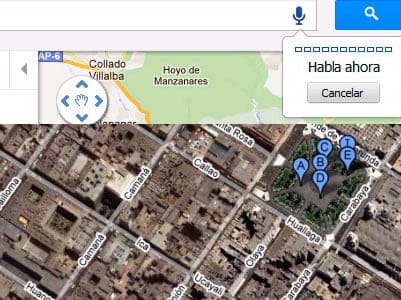 Búsquedas en Google Maps con reconocimiento de voz