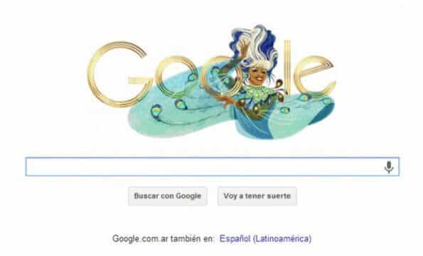 El día de hoy, el Doodle de Google está dedicado a Celia Cruz.