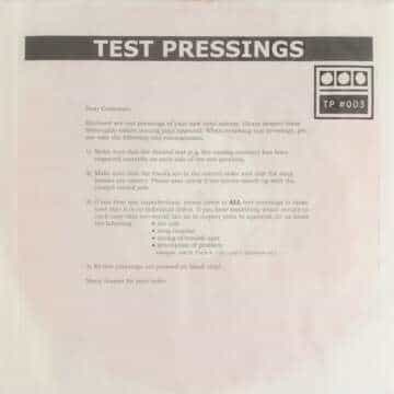 Demdike Stare – Testpressing#003