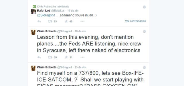 Experto en sistemas hackea avión, lo postea en twitter y los federales le montan persecución