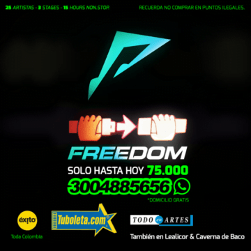 FREEDOM: SOLO HASTA HOY 75.000 Suben a 93.000