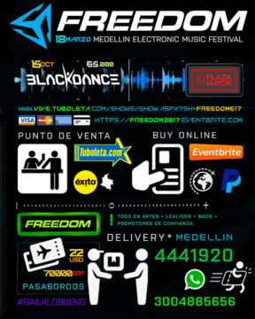 BLACKDANCE Festival últimos 200 Pasabordos a 65000 en Lanzamiento