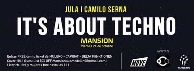 :: Sponsored :: Ven a bailar hoy Viernes a Mansion Club !! IT’S ABOUT TECHNO