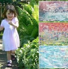 Iris Grace Halmshaw: Niña autista de 3 años vende sus pinturas por miles de dolares